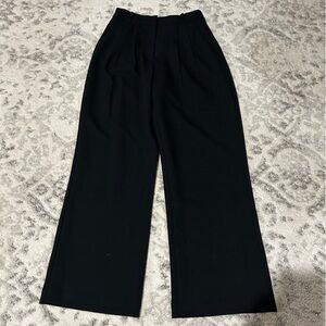 Tailored Sloane Curve Love 28 / 6 Abercrombie Black Tailored Pleated wide leg